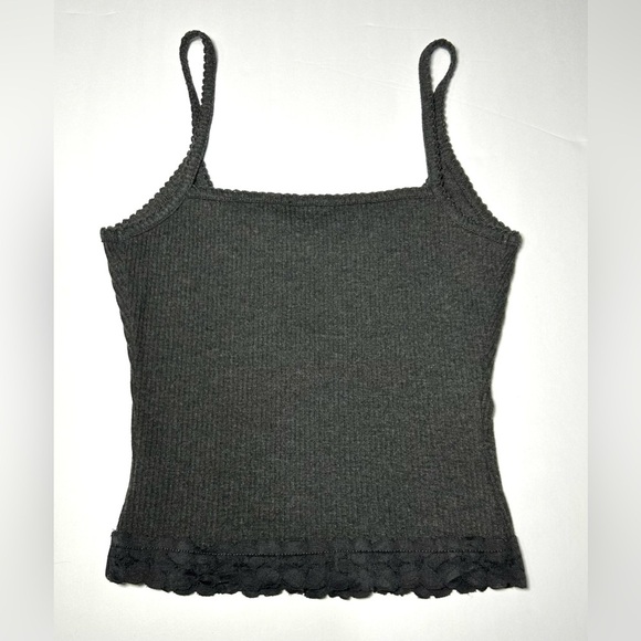 White Fox Grey Lace-trim Cami Sz XS - Picture 4 of 12